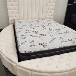 DELUXE BRAND NEW QUEEN PILLOWTOP MATTRESS AND BOXSPRING SAME DAY DELIVERY 