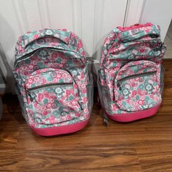 2 Rolling Girls' School Backpacks – Lightly Used!