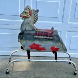 Vintage Cast Metal Child’s Horse