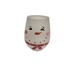 Snowman Wine Glass