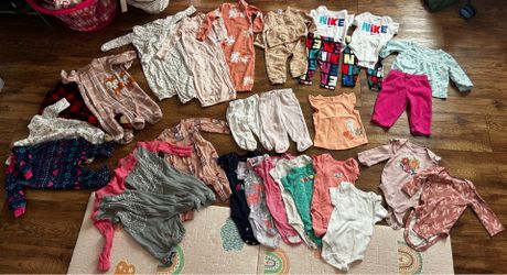 0-3 months baby clothes (variety)
