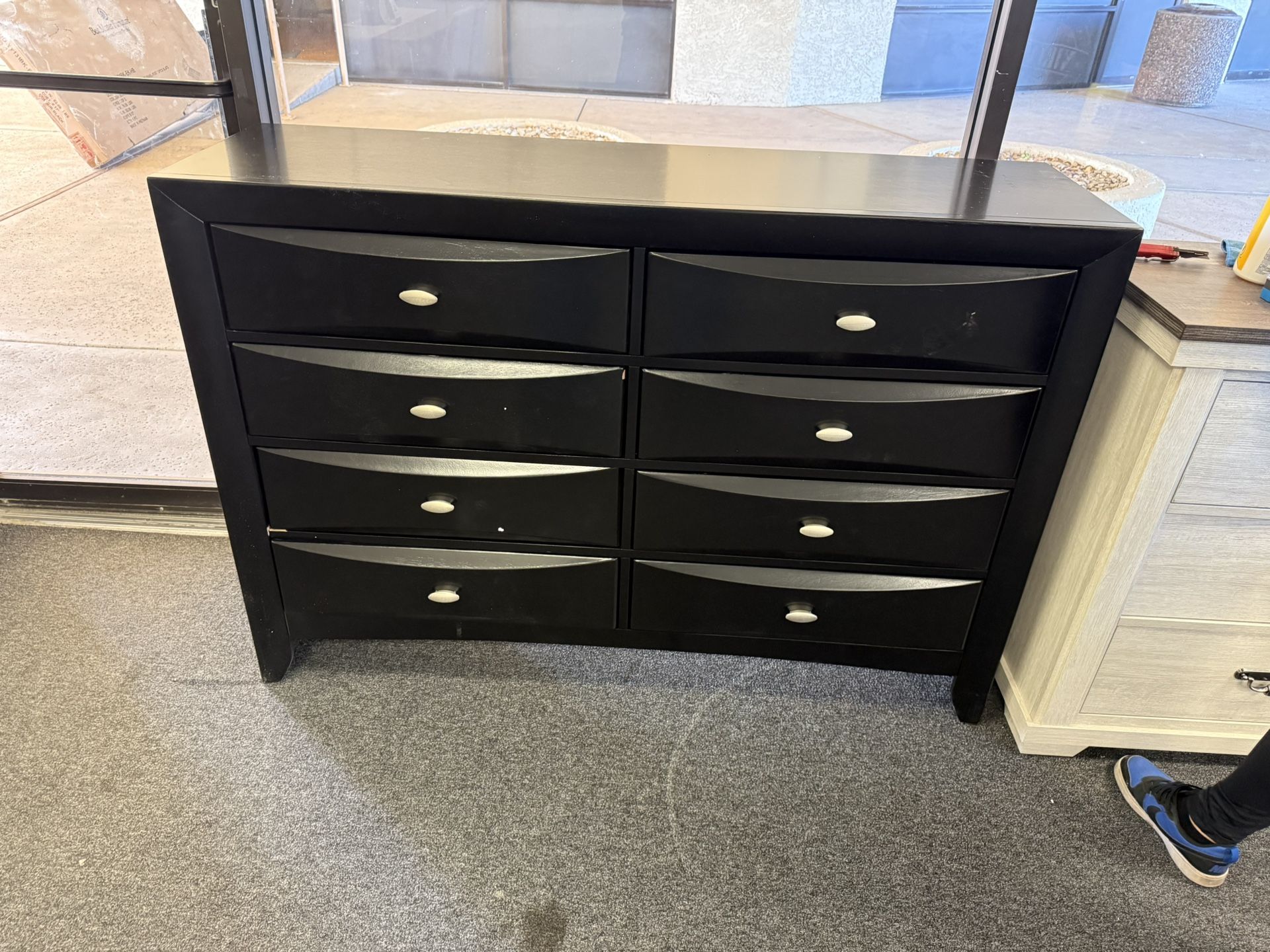 Dresser In Black Wood 