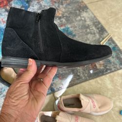 Black short boots