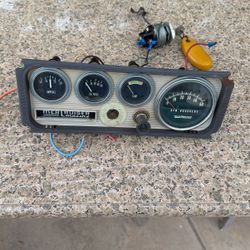 MerCruiser Marine Gage Cluster With Ignition And Key