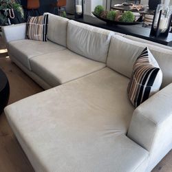 Crate & Barrel Couch Sofa Chaise Lounge 