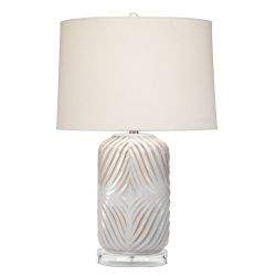 Alden Décor Ellya Ceramic Table Lamp, White


