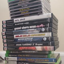 Video Game Lot: PS1, PS1, XBOX 1, XBOX 360