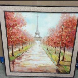 Paris Canvas Wall Art 36"x36",