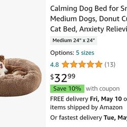 Calming Pet Bed 