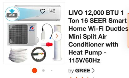 Gree 12,000 BTU Mini Split W/heat Pump Installed