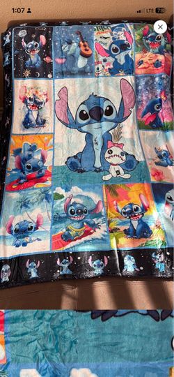 50” by 40” Lilo stitch fleece blanket