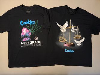 Cookies SF Men’s High Grade + Scale Black Tees T-Shirts Lot Bundle Pair BNWT
