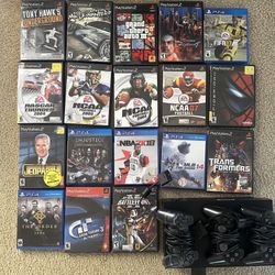 PS 2 With 18 Games For Sale