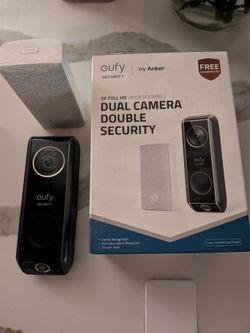 Eufy dual cam wired/wireless doorbell with chime