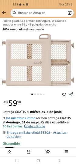 Puerta giratoria a precion con seguro se adapta a espacios entrepreneur 28"y42"de ancho