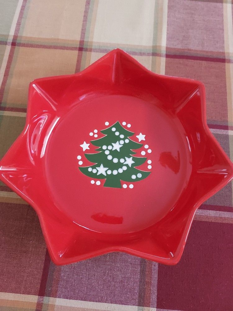 New In Box Vintage Rare Waechtersbach Christmas Tree Pattern Star Bowl~in Original Box ~AUTHENTIC MADE IN WEST GERMANY