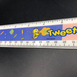 Vintage 2000 Tweety Bird Plastic 6” Ruler School