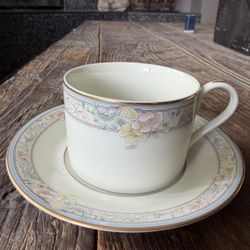 Mikasa Charmaine (L5595) China pair of cups and saucers (2 each)