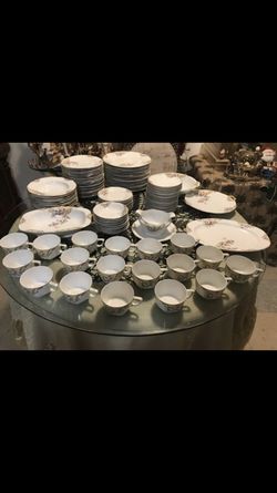 Antique tk thun China set 104 piece