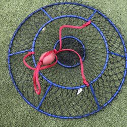 Promar XL HD Hoop Net With Float, Bridle, 50’ Rope, Bait Cage and Carabiner 