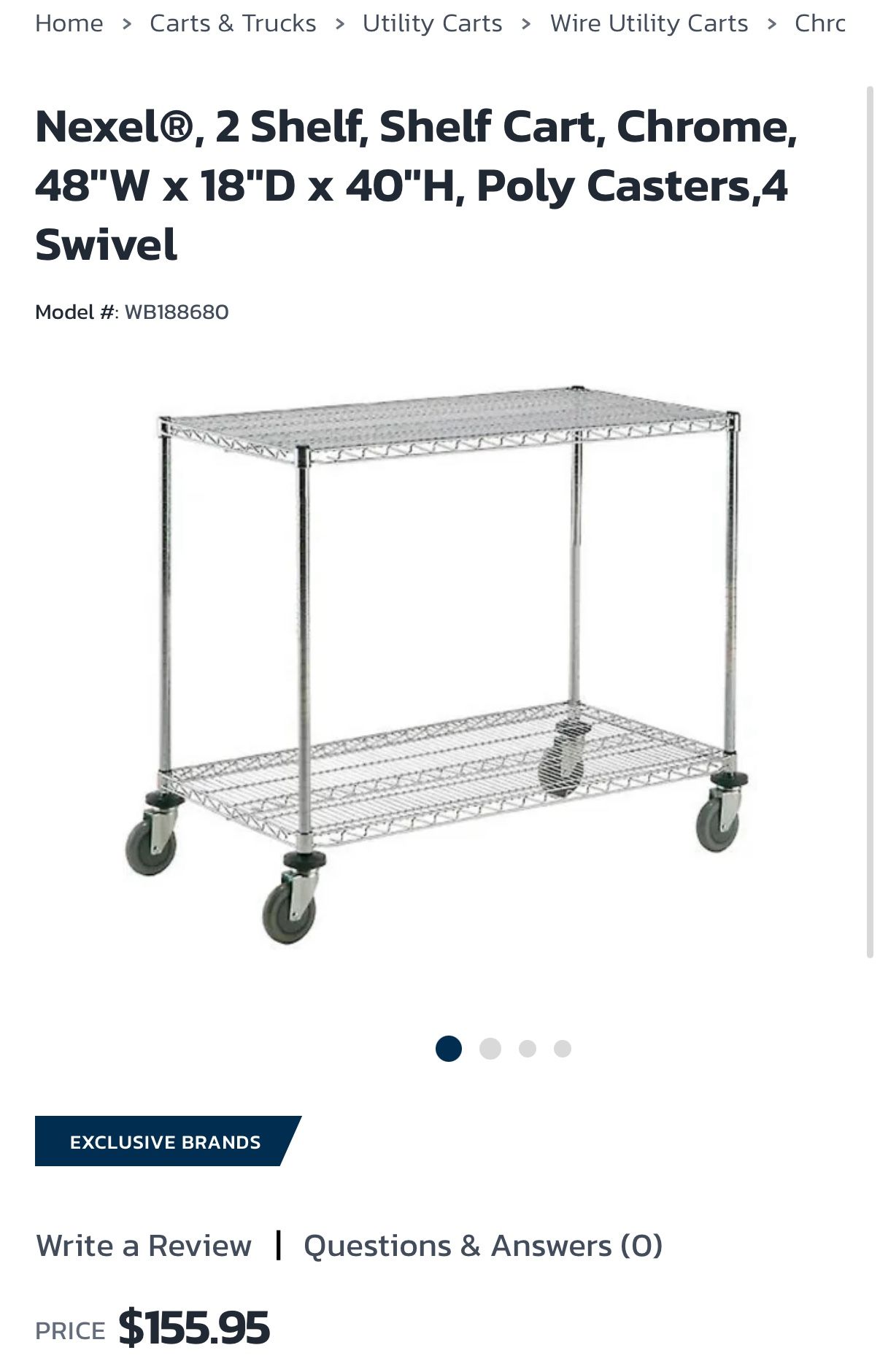 Commercial 2 Tier Metal Shelves Racks