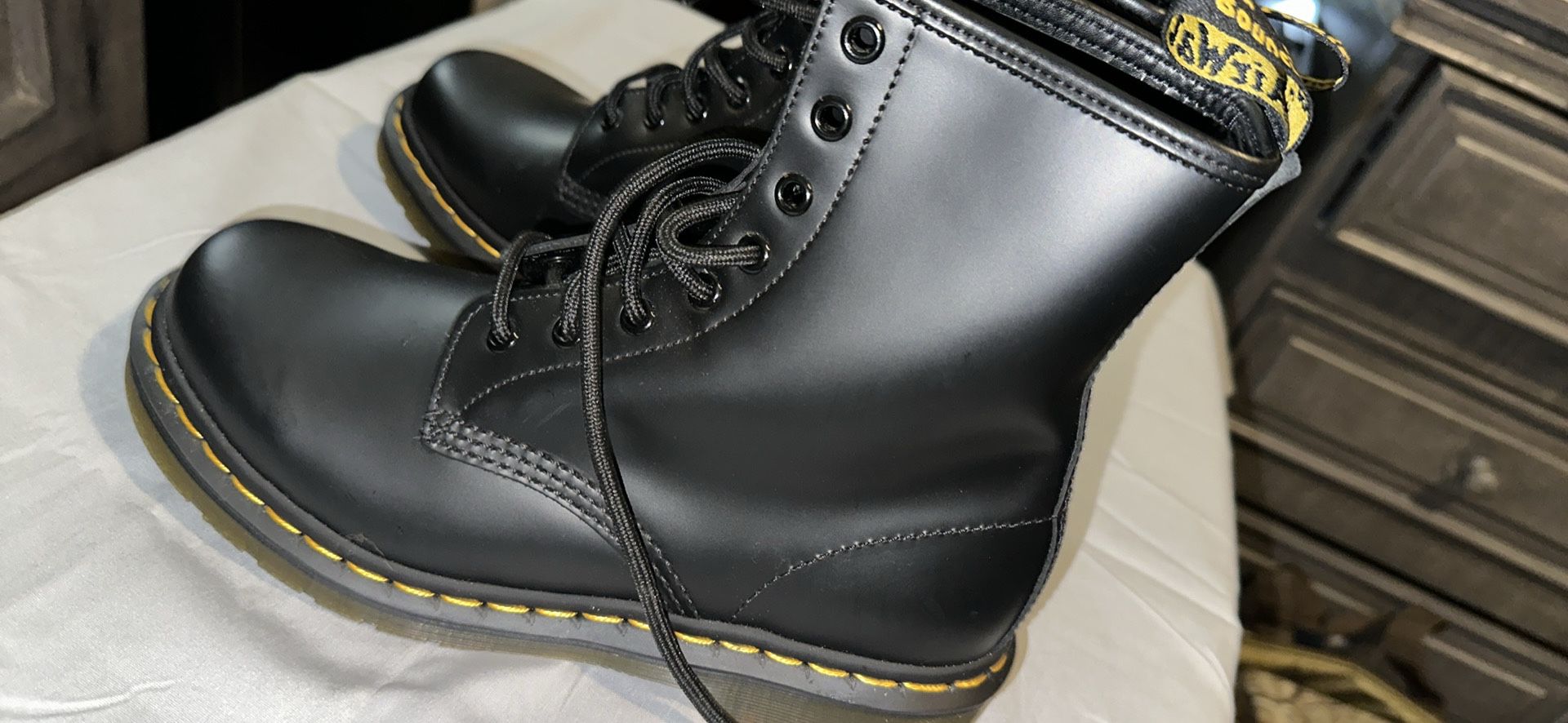 Dr Martens Smooth Leather Lace Up Boots