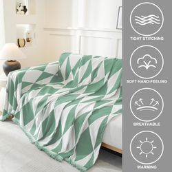 Couch Cover For Sofa Reversible Sofa Covers With Tassel,Boho Sofa Covers Washable For Dogs,Furniture Protector Cover For Futon,Couch Covers For Sectio