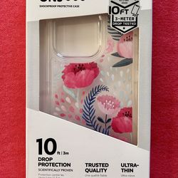 ONS Shockproof Ultra Thin Case for iPhone 15 Pro 6.1 Floral Design