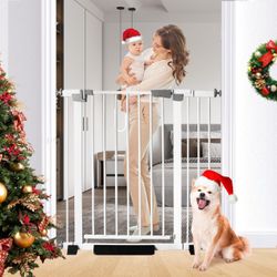 41" Tall Safety Pet Gate,Adjustable 30.5"-43" Wide(White) FACTORY SEALED