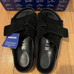 Birkenstock Kyoto Exquisite - Black Suede Leather