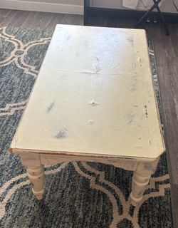 Wood coffee table