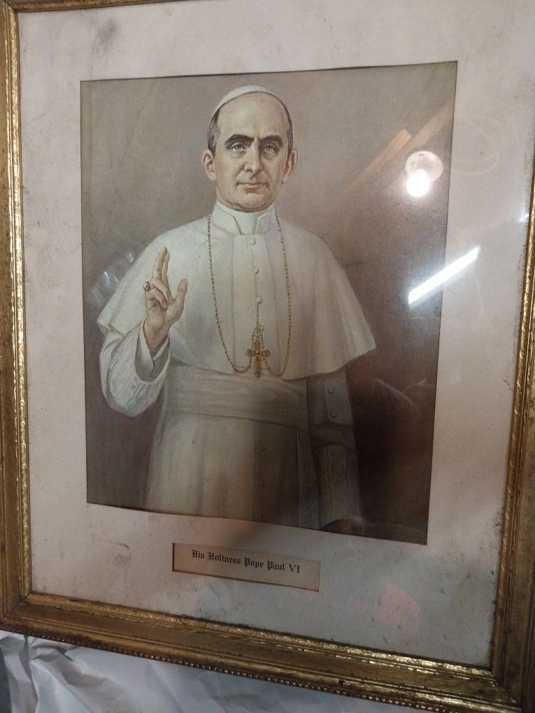 Vintage Picture Of His Holiness Pope Paul VI