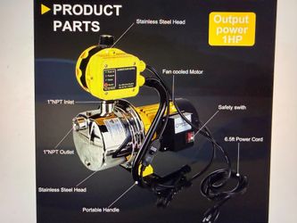 Brand new 1HP shallow well jet pump with automatic pump control