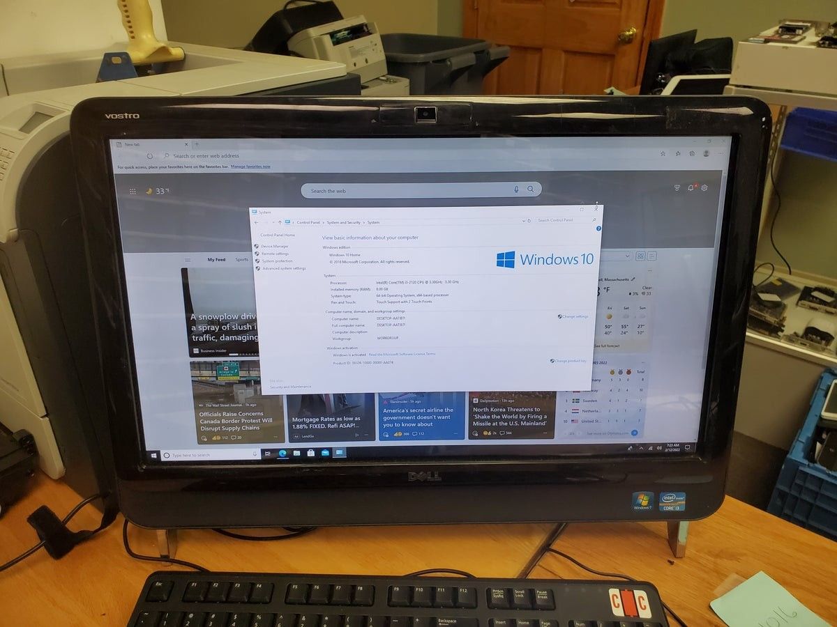 DELL ALL IN 1 COMPLETE SYSTEM TOUCH SCREEN ( BD1005 )