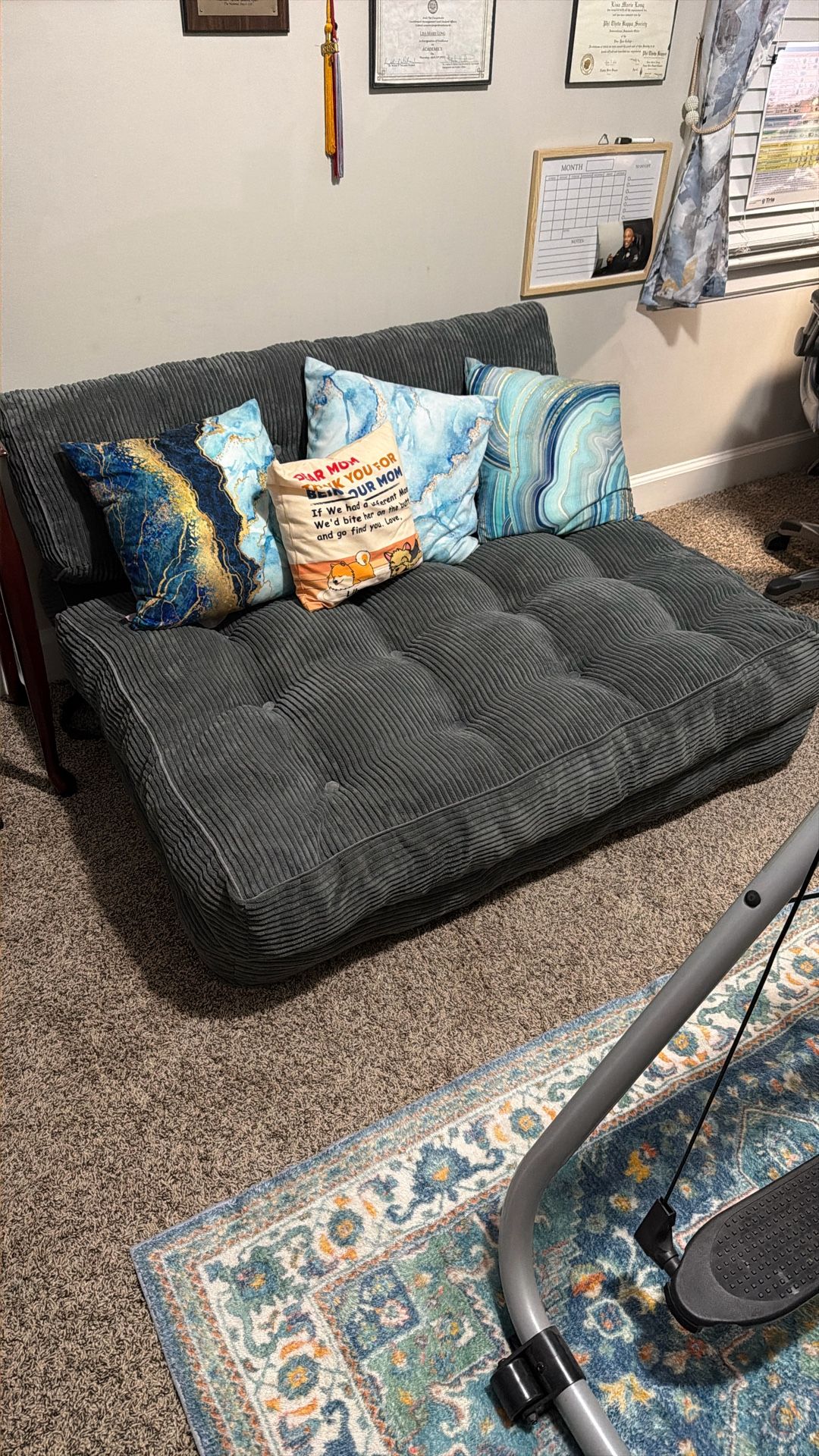 Fold Out Full Size Guest Bed Love Seat
