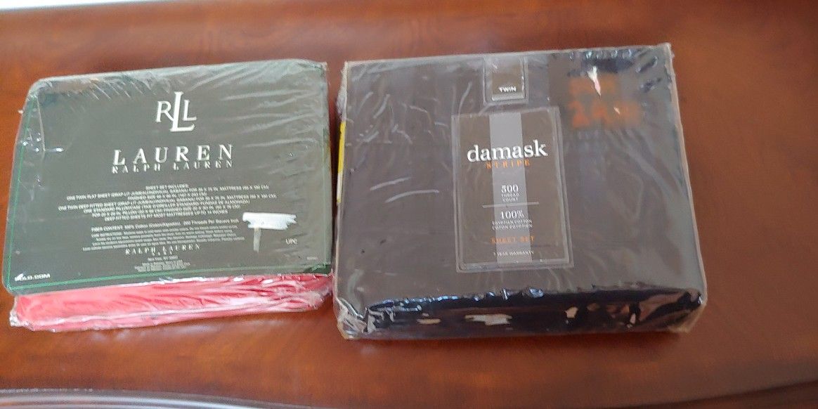 Two Twin Sets Of Sheets New In A Bag