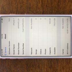 iPhone 7 128gb Verizon Unlocked Excellent Cond