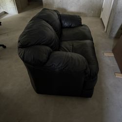 Sofá Black Leather 