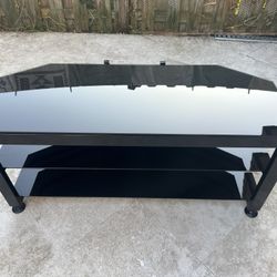FREE! Glass Top Black TV & Appliance Stand