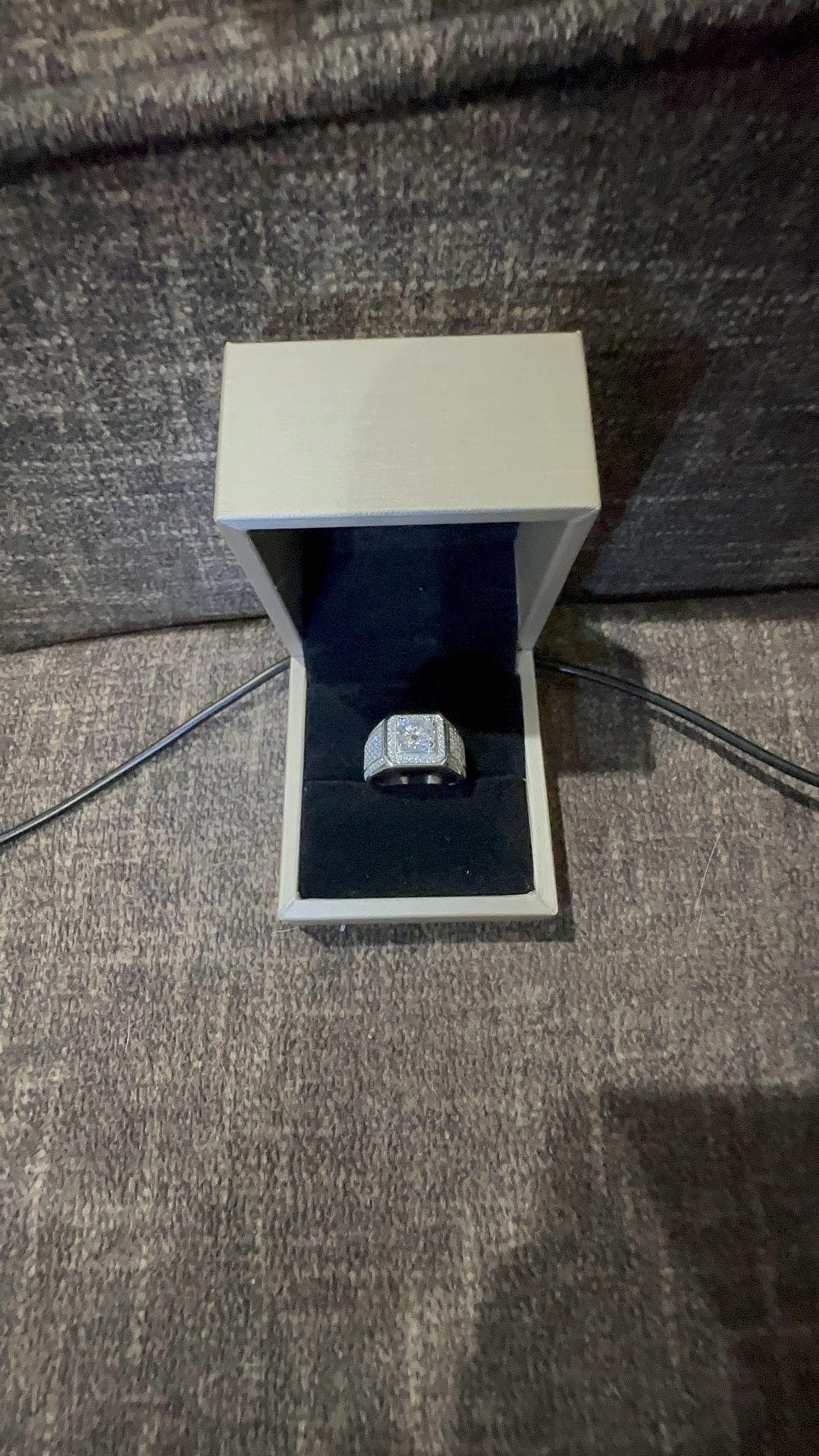 Diamond Moissanite Men’s Ring