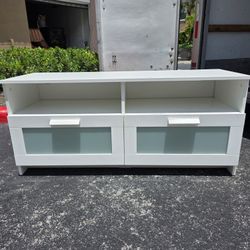 White TV Console $100