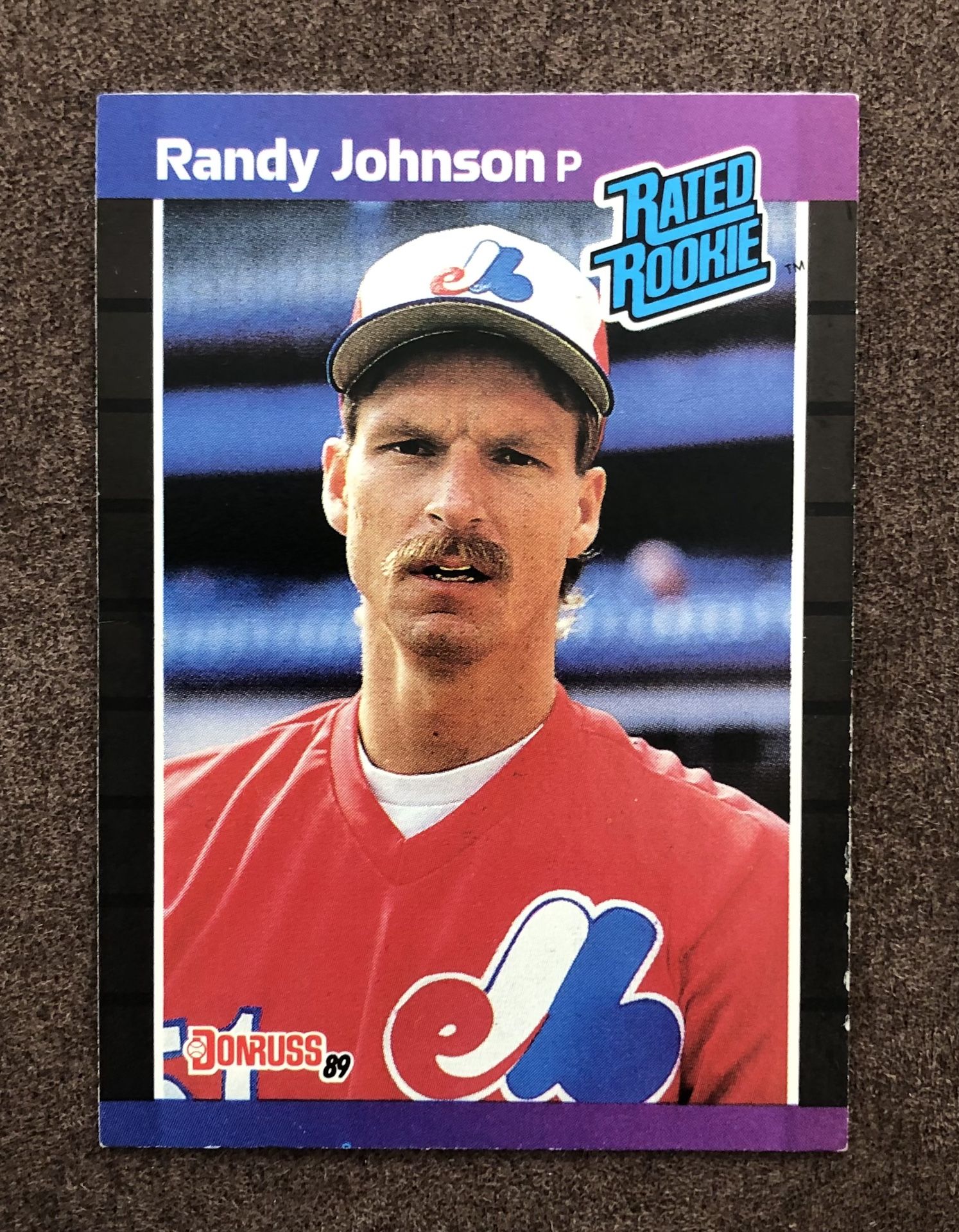 Donruss 1989 Randy Johnson Rated Rookie Error Card-Born 1963 Not 1964 GC