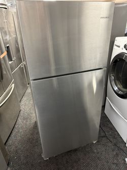 Amana Stainless Steel Apartment Size Refrigerator
