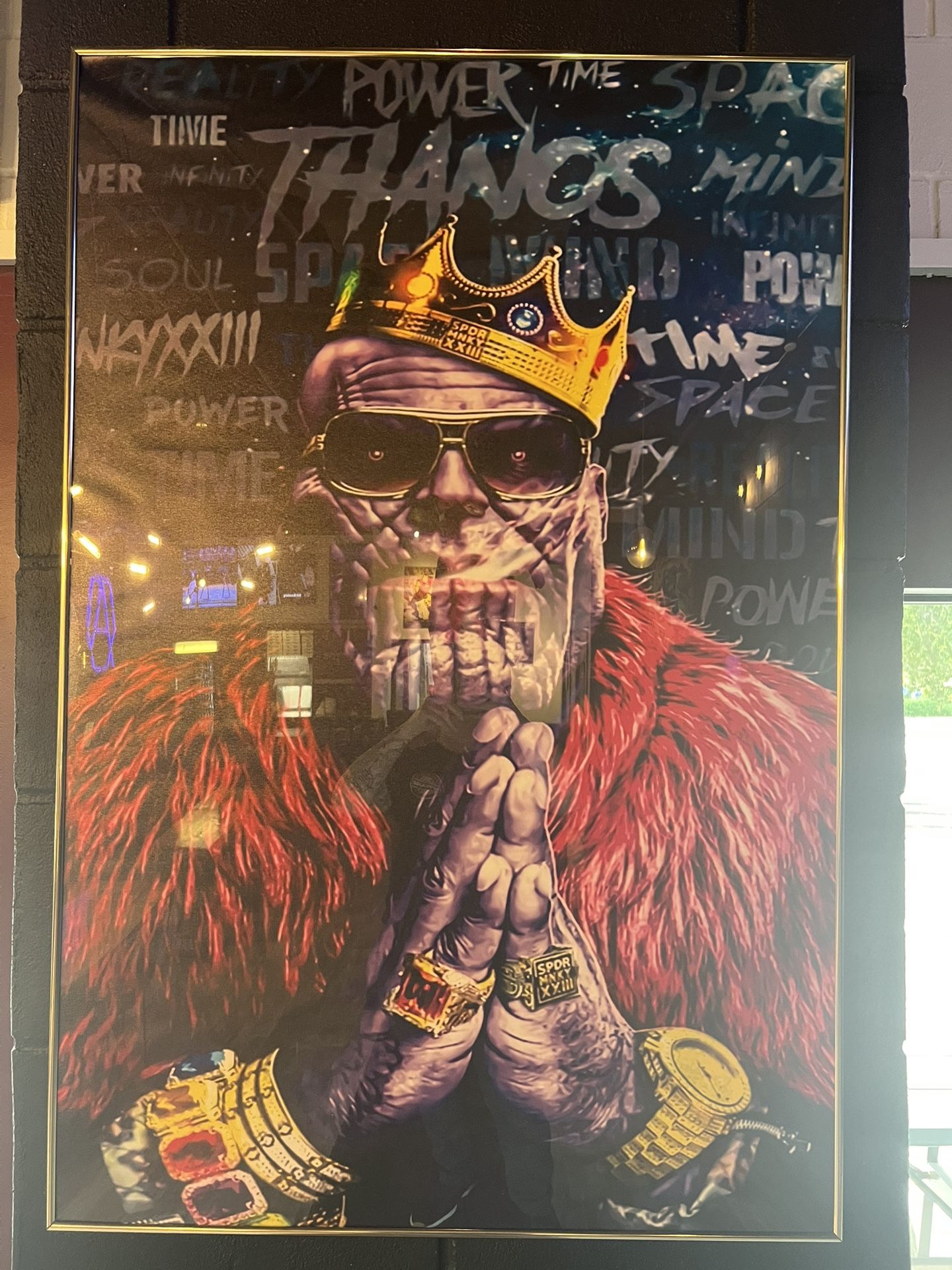 Thanos Poster Framed