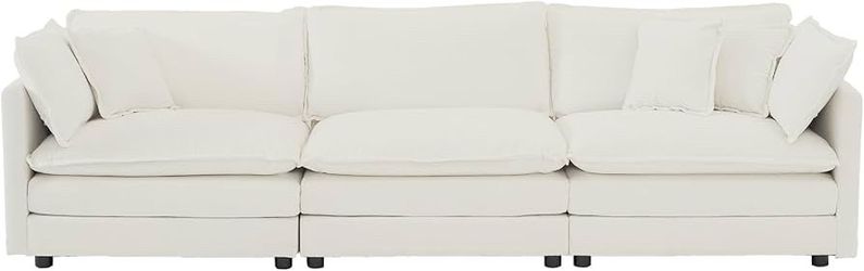 3-Piece Upholstered Living Room Sectional Sofa Set Modern, Deep Seat for Living Room Apartment, 1+3 Seat