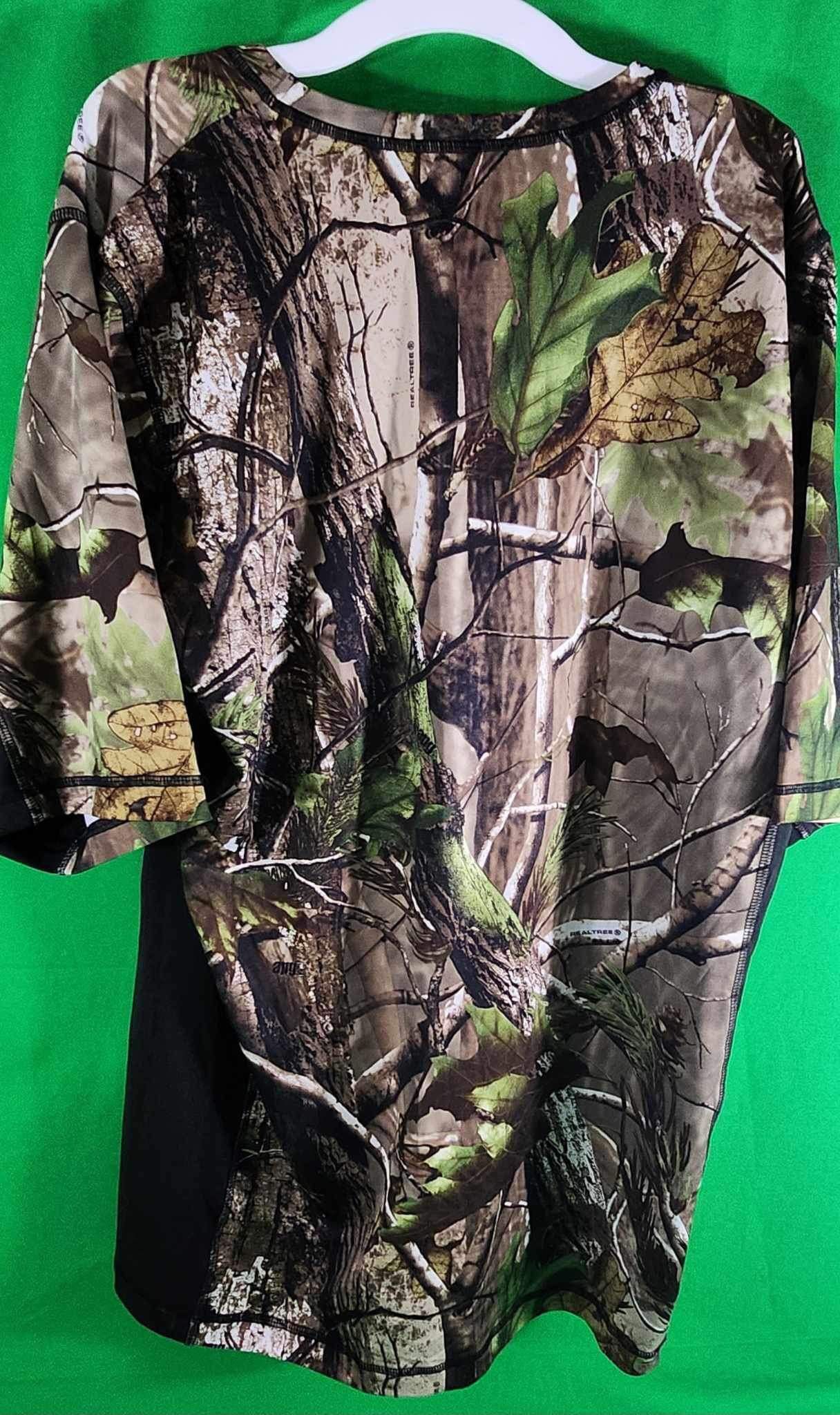 VINTAGE Realtree Shirt Mens XXL Camo Short Sleeve Hunting Made in USA