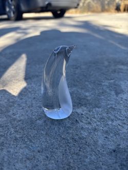 Penguin Glass Sculpture