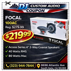 Focal Performance 100AC Access Series 4" 2-Way Coaxial Speaker System 80 Watts 🚨 Payment Options Available 🚨 No Credit Needed 🚨
