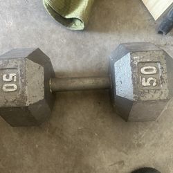 Dumbell /weights/50lb/gym