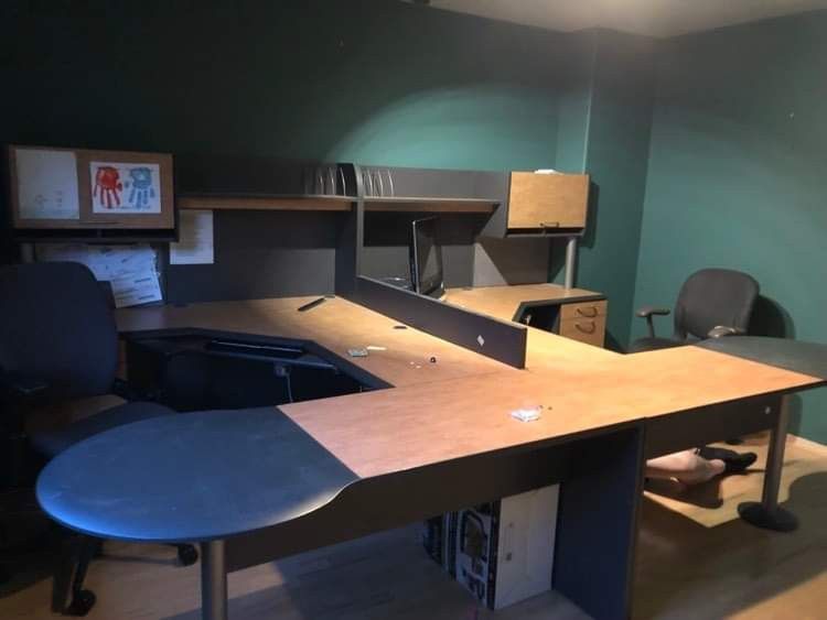 Dual Wrap Around Desks